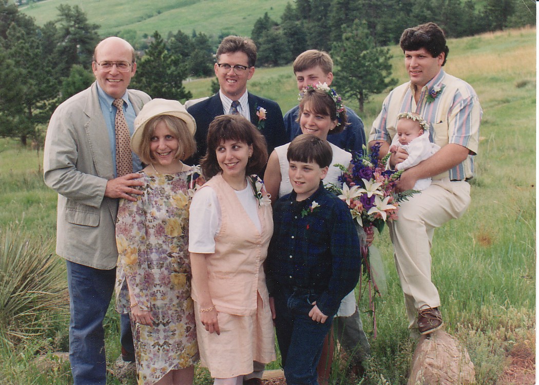 The Greenfield family at Lauren's wedding in 1994